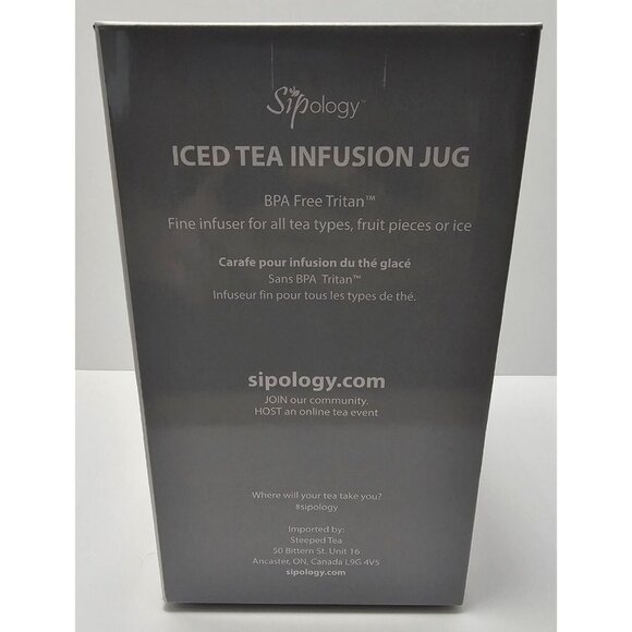 Sipology By Steeped Tea Iced Tea Infusion Jug Carafe Fruit Ice Infuser BPA Free - Picture 3 of 6